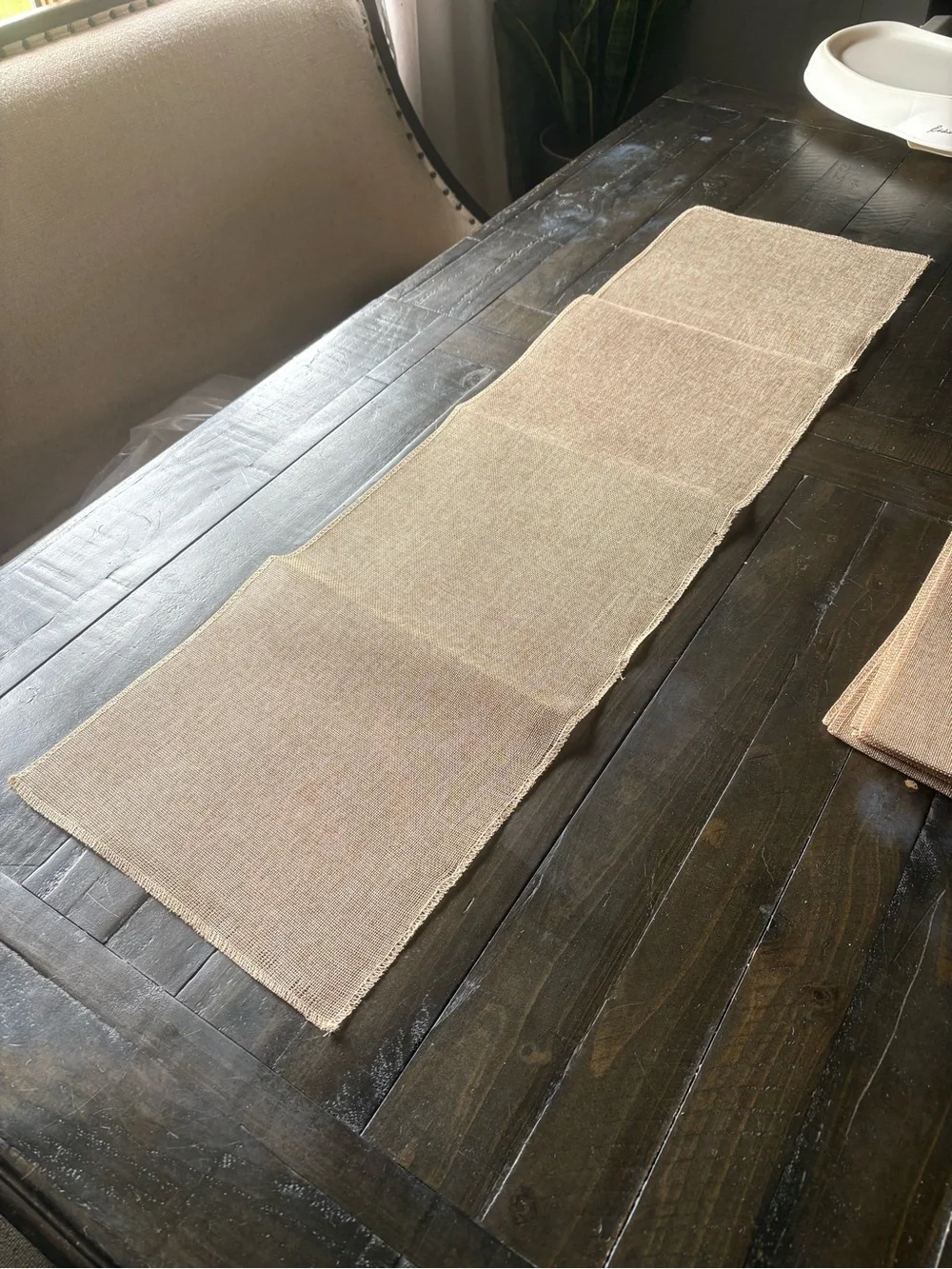 Burlap Table Runner